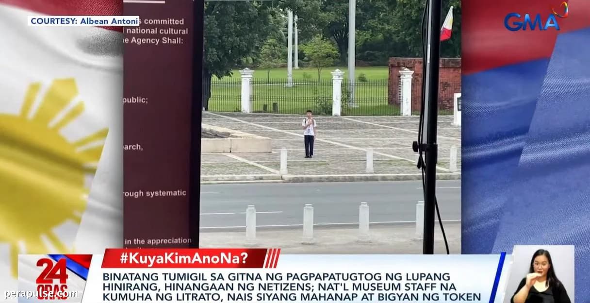 Student Earns Online Praise for Honoring PH National Anthem