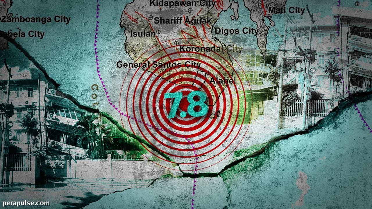 What triggered the powerful magnitude 7.8 earthquake in Mindanao?